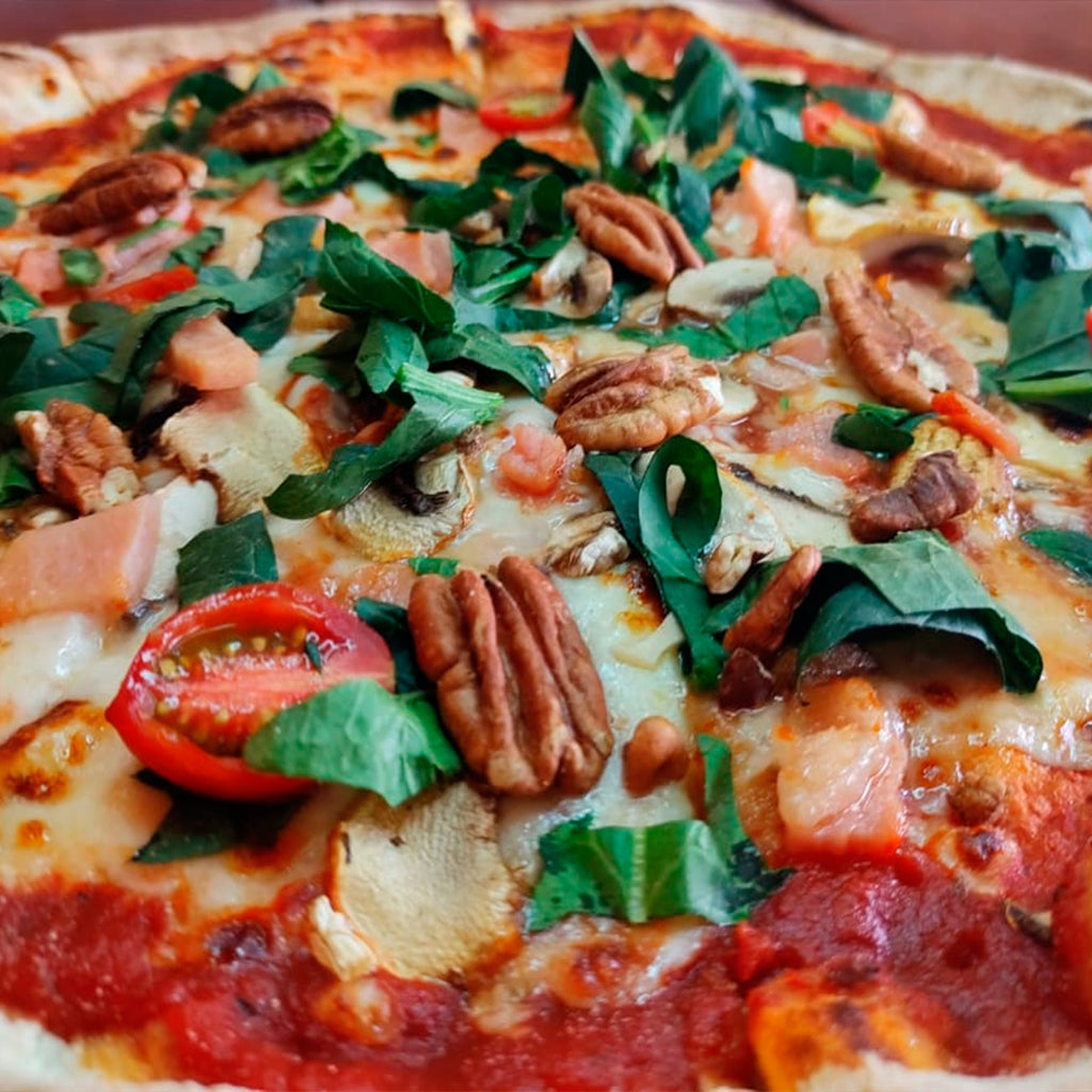 Pizza Di Spinaci e Pancetta